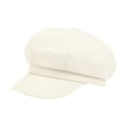 thumbnail image 1 of Sombrero de Mujer Jinwen con Visera 8 Paneles Estilo Vintage Beige, 1 of 8