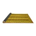 thumbnail image 2 of Ahgly Company Indoor Round Oriental Yellow Modern Area Rugs, 4' Round, 2 of 4