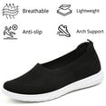 thumbnail image 3 of CHICVOMEY Flat for Women Lightweight Breathable Mesh Flats Slip-on Walking Shoes Slip-Resistant Soft Sole Low Wedge Dressy Flats, 3 of 5