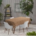 thumbnail image 2 of Vargottam Indoor/OutdoorTablecloth58x58 InchSquareTablecloth Waterproof PatioTableCloths- Spring/SummerTableCovers for Backyard RectangularTable/BBQs/Picnic -Tawny Brown, 2 of 5