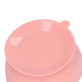 thumbnail image 3 of Bol en silicone antidérapant à ventouse pour bébé, multifonction, sans BPA, passe au micro-ondes, pour enfants, rose et blanc, 3 of 4