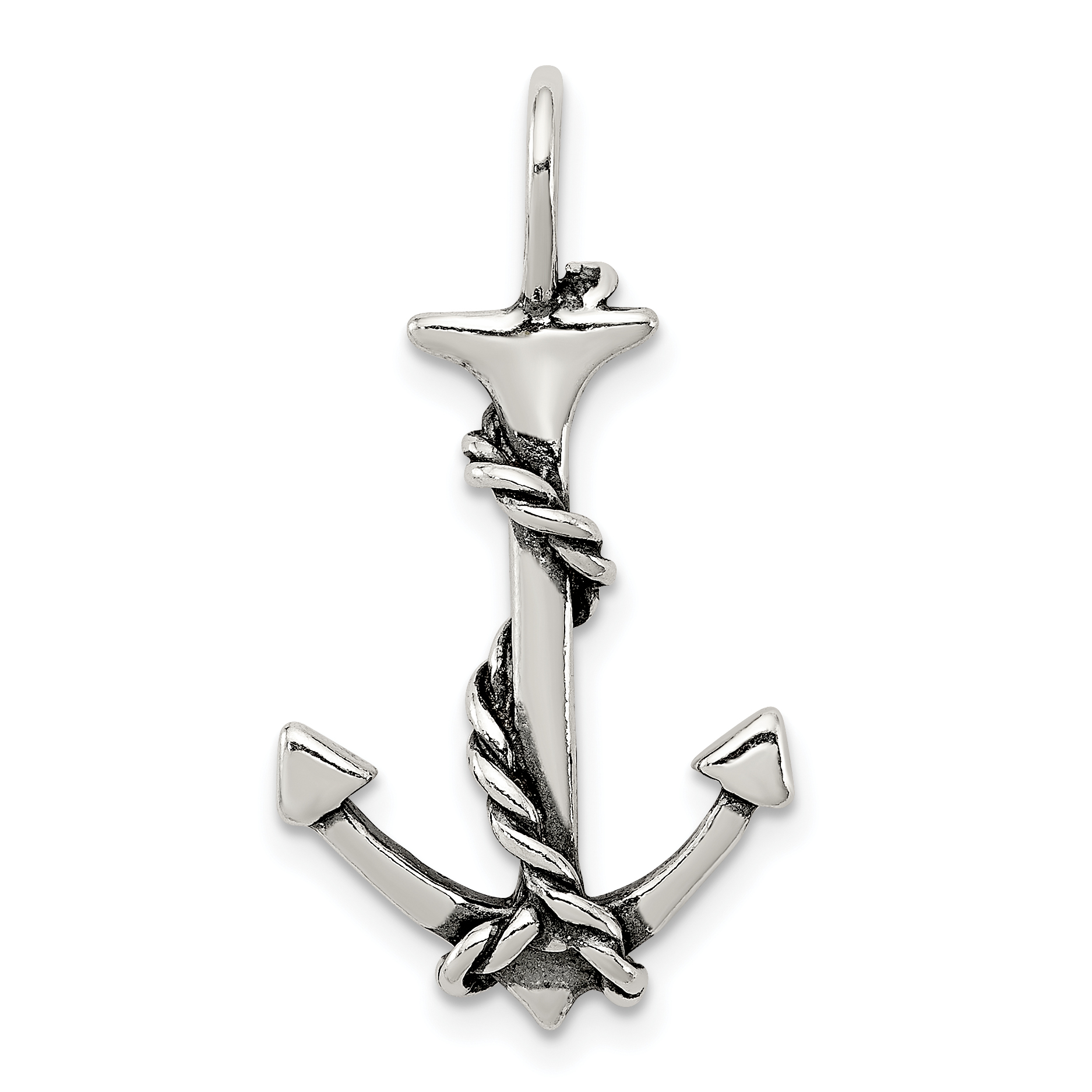 Anchor Sterling Silver Charm Necklace  Gifts for her  Nautical jewelry  Everyday necklace