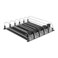 thumbnail image 4 of Organizador de bebidas para frigorífico, hélice automática para bebidas, fácil de montar y limpiar, almacenamiento de bebidas con resorte para garaje 5 filas negro, 4 of 8