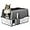 Dark Grey - Large, variant on Stainless Steel Litter Box, Large Cat Litter Box, 24”L x 16”W x 12”H, XL Metal Cat Litter Box for Big Cats with High Sided Enclosure, Non-Sticky, Easy Cleaning, Anti-Leakage