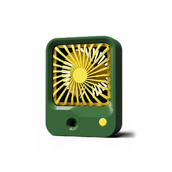 Matsuzay Ventilador de nebulización Ventiladores de aire electrónicos portátiles ajustables Humidificación Refrigeración Humidificador Humidificadores Verde