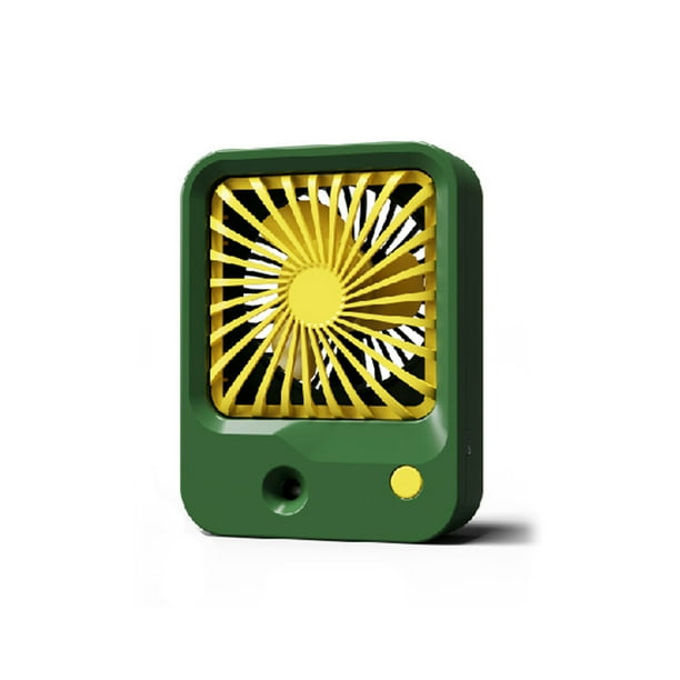 Matsuzay Ventilador de nebulización Ventiladores de aire electrónicos portátiles ajustables Humidificación Refrigeración Humidificador Humidificadores Verde