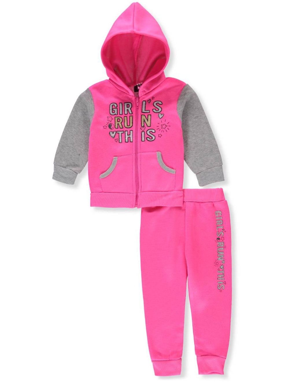 neon pink sweatsuit