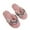 Pink, variant on Lolmot Women Autumn/Winter Furry Indoor Floor Slippers Fashion House Slippers Faux Fur Warm Shoes Plush Furry Open Toe Slide Slipper Flip-Flops