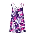 thumbnail image 4 of Uootdi Women's Tank Tops Spaghetti Strap Sleeveless Floral Print V Neck Tops Summer Soft Loose Casual Tanks Gift, 4 of 5