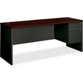 thumbnail image 2 of HON H38856R.N.S 38000 Series 72 in. x 24 in. x 29.5 in. Right Pedestal Credenza - Mahogany/Charcoal, 2 of 6