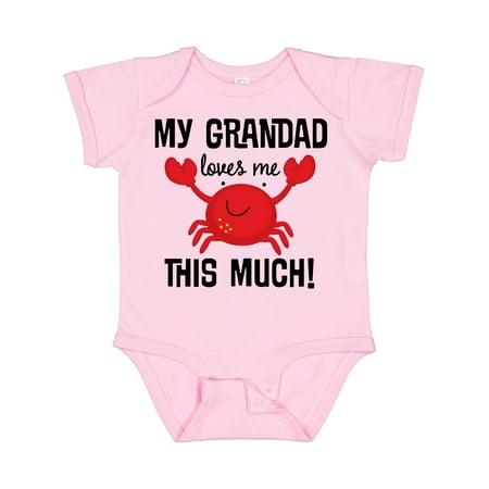 

Inktastic Grandad Loves Me Grandchild Crab Gift Baby Boy or Baby Girl Bodysuit