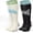 C-Mono Chic, variant on Wide Calf Compression Stockings for Women & Men 15-20 mmHg Cushioned Sole Knee High Support Socks for Long Hours & Daily Wear