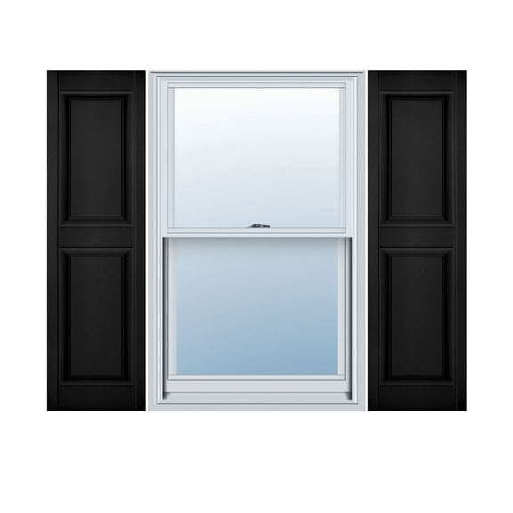 Mid America Raised Panel Vinyl Shutters 12 Inch Width (1 Pair) In Stock Now