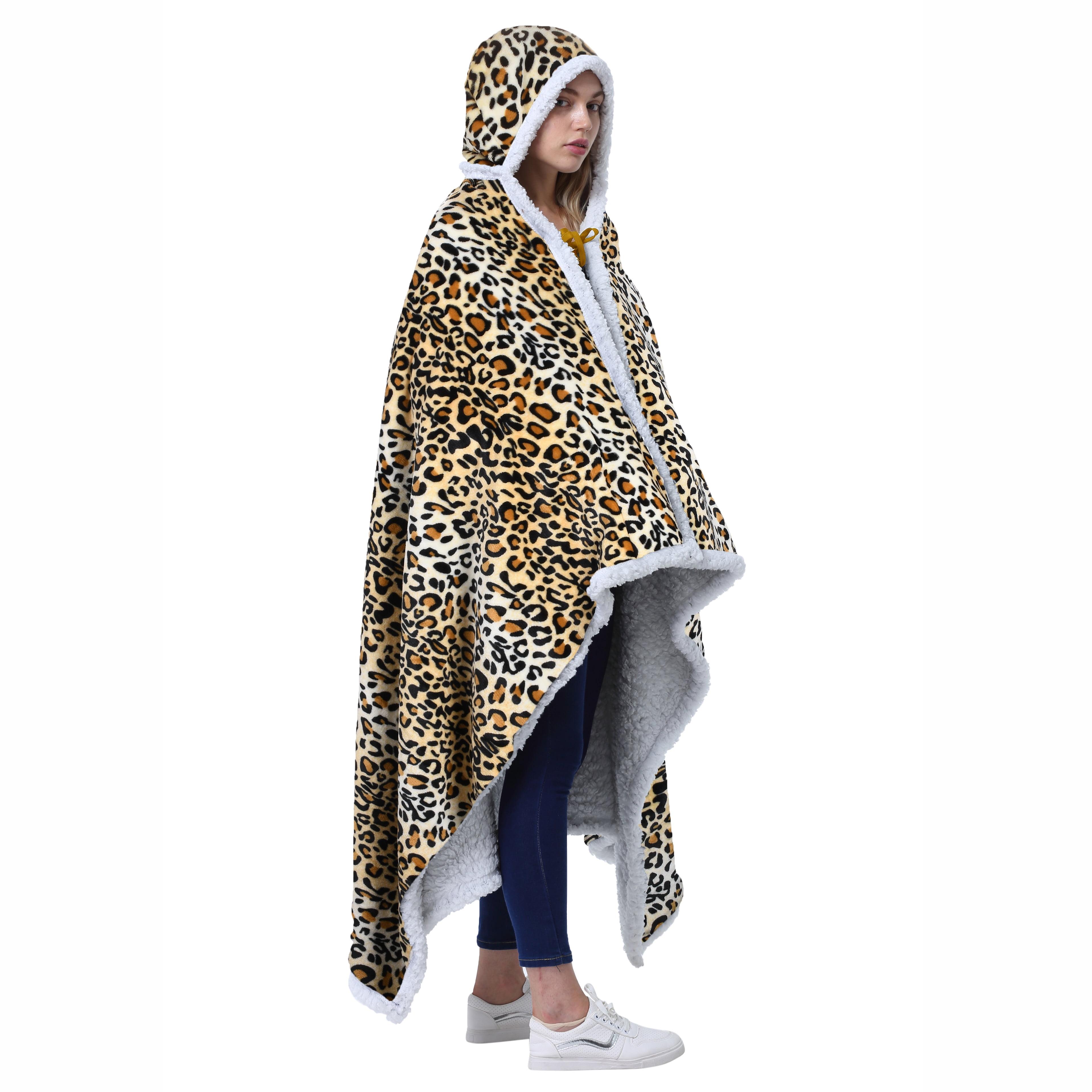 Catalonia Wearable TV Blanket with Sleeves Arms Warm Micro Plush Sherpa Fleece for Adult Large Wrap Throw Robe 72 x 55”