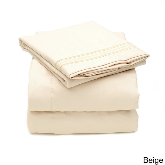 Porch & Den Woodland Springs Edinburgh Triple Stitch 4-piece Bed Sheet Set