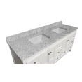 thumbnail image 5 of Abbey 72" Double Bathroom Vanity with White Cabinet and Carrara Marble Top, 5 of 6