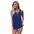 thumbnail image 4 of Camiseta sin mangas con cuello en V y tirantes cruzados para mujer MABOTO ArmyGreen S, 4 of 5