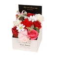 thumbnail image 2 of Caja de flores de jabón Jabón de flores en caja de regalo Jabón de rosas romántico Jabón de baño de flores Artificial para aniversario de boda Mamá, 2 of 9