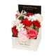 thumbnail image 2 of Caja de regalo de flores de jabón, flor artificial, jabón en caja de regalo, jabón de baño de flores para rojo, 2 of 9