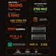 thumbnail image 5 of Mini anfitrión Mini PC Windows 11PRO 32G DRR5 RAM 1T SSD Mini computadora de escritorio Procesador AMD Ryzen 7840HS 8 núcleos 16 hilos WIFI6 BT5.2 USB4 Soporte 4K Pantalla triple para oficina, 5 of 8