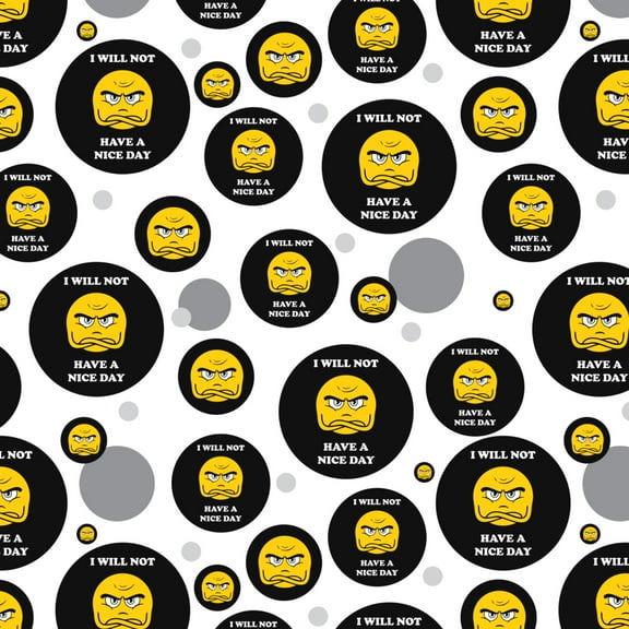 I Will Not Have a Nice Day Funny Humor Premium Gift Wrap Wrapping Paper Roll