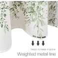 thumbnail image 6 of Lime Light Green Eucalyptus Shower Curtain Sets, Watercolor Leaves on The Top Plant with Floral Bathroom Decoration 72x84 Inch with Hooks, 6 of 6