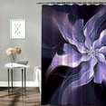 thumbnail image 2 of Fenyluxe Flowers Pretty Shower Curtain Bathroom Decor Polyester Washable Shower Curtain Bathroom Shower Curtain Set with Hooks 36x72, 2 of 7