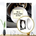 thumbnail image 3 of Designart "Elegant Gold, Black, and White Stained Glass VI" Modern Square Mirror Wall Decor Modern - Large Gold Square Bathroom Mirror - Square Printed Wall Mirror Art, 3 of 5