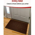 thumbnail image 3 of iPrimio SlipToGrip Universal Door Mat – Plaid Design Size 35” x 24” – Anti Slip, Durable & Washable – Duraloop Mesh Entrance Outdoor & Indoor Welcome Mat – Dirt and Dust Absorber, 3 of 6