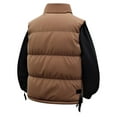 thumbnail image 4 of ZACPNCV Mens Sleeveless Quilted Puffer Jacket Casual Winter Warm Down Vest Thermal Lightweight Gym Coat Outdoor Athletic Vests, 4 of 6