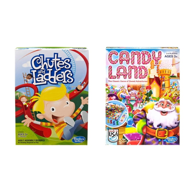 Paquete de juegos de mesa Hasbro Chutes & Ladders y Candy Land