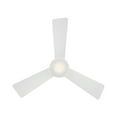 thumbnail image 4 of WAC Hug 44" Matte White Dimmable LED Smart Flush Mount Ceiling Fan with Remote Control, 4 of 8