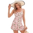 thumbnail image 1 of Women Modest Swim Dresses Flower Printing Plus-Size Swimsuit Padded One Piece Swimwear Bathing Suits, 1 of 5