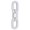 White, variant on Wood Chain 3 Link Decor| Handmade Carved Wood Chain Link Decoration Boho Decor for Living Room Farmhouse Decor Coffee Table Decor Decorative 3-Link Wood Chain for Home Decor White