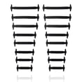 thumbnail image 2 of Sonducket Cordones elásticos para zapatos, 16 Uds., herramienta gratuita para atar, accesorios para zapatos, accesorio para calzado, sin Calzado Negro, 2 of 6
