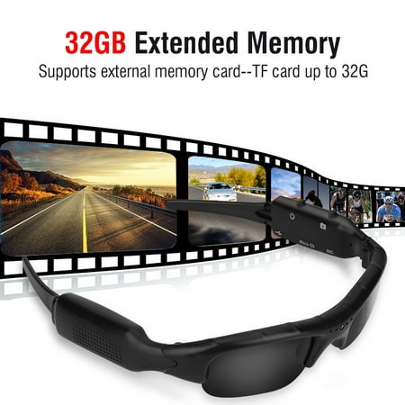 1080P HD USB Rechargeable Sunglasses Outdoor Sports Mini Camera Video Camcorder