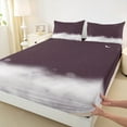 thumbnail image 3 of jejeloiu Galaxy Starry Night Full Size Sheets,Universe Milky Way Bed Sheets,Deep Purple White Sheet Sets For Children,Ultra Soft Home Decor,4pcs, 3 of 7