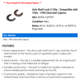 thumbnail image 2 of Axle Shaft Lock C-Clip - Compatible with 1966 - 1996 Chevy Caprice 1967 1968 1969 1970 1971 1972 1973 1974 1975 1976 1977 1978 1979 1980 1981 1982 1983 1984 1985 1986 1987 1988 1989 1990 1991, 2 of 2