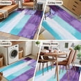 thumbnail image 5 of 2.7'x5' Area Rugs, Turquoise Purple Indoor Outdoor Area Rug for Living Room Bedroom, Geometric Modern Oil Painting Abstract Washable Bathroom Rugs Kitchen Floor Carpet Mats Home Decor Aesthetic, 5 of 8