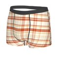 thumbnail image 2 of Daiia Minimalist plaid Men's Underwear Boxer Briefs, Cotton Stretch Moisture-Wicking Underwear-X-Large, 2 of 9