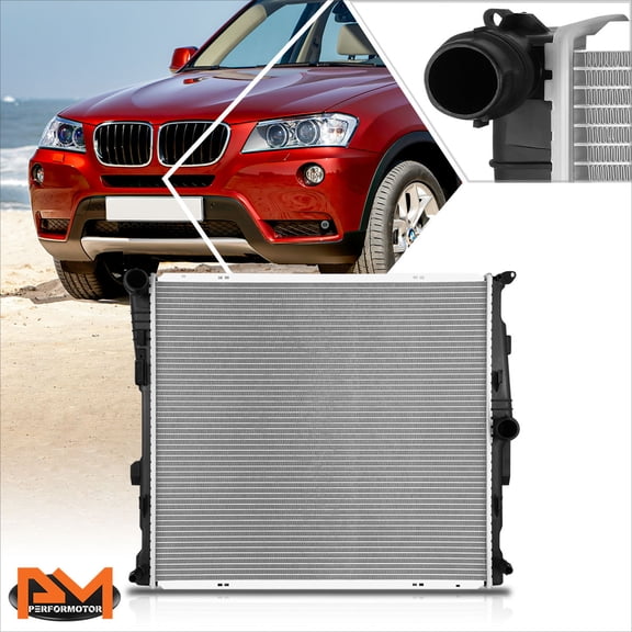 PM PERFORMOTOR for 11-12 BMW X3 3.0 xDrive28i Factory Style Aluminum Cooling Radiator DPI-13371