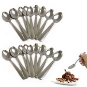 24 X Silverware Teaspoons Stainless Steel Flatware Silver Coffee Soup Tea Spoons