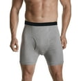 thumbnail image 2 of Harbor Bay by DXL Big and Tall Men's Boxer Briefs, Grey, 4XL, Pack of 3, 2 of 6