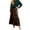 Brown, variant on Wutalume Women's Plaid Print Ruffled Casual Long Skirt, Loose Fit Tiered Maxi Skirt with Pleated Detail, Bohemian Style for Everyday,Brown L