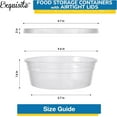 thumbnail image 3 of Pack Of 48 Disposable Thickened Round Plastic Bowls With Lids, Soup Bowls, Plastic Lunch Boxes, Snack Bowls, Food Leak-proof Containers, 3 of 4
