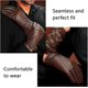 thumbnail image 5 of Homme en Cuir Gant, Hiver Chauds Mitaines Tactile Cachemire Doublure Gants pour Conduite, Textos, Moto, Noir, 5 of 5