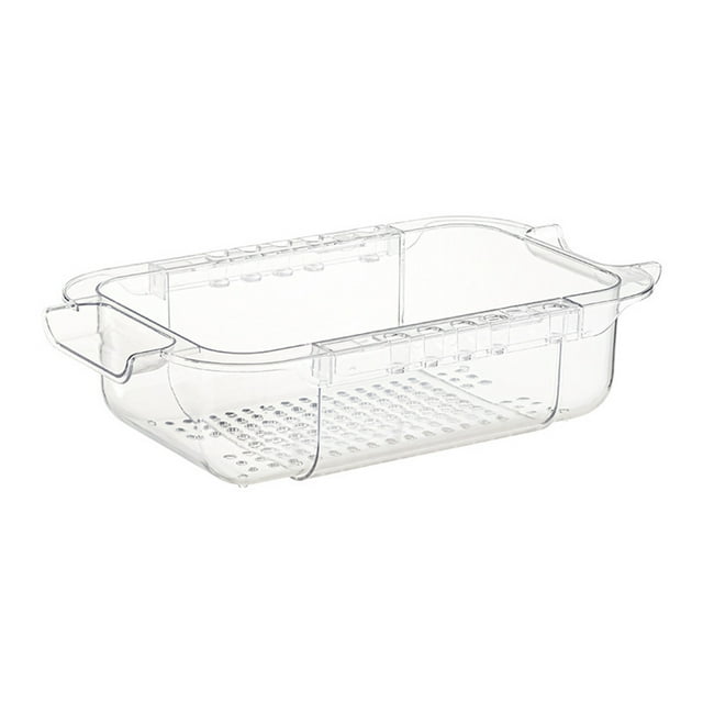 sweethay Escurridor de cocina, estante retráctil, organizador de escurridor de limpieza, almacenamiento de gran capacidad, soporte para alimentos, Organizadores de utensilios de cocina Blanco sweethay HA072567-01