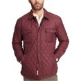 thumbnail image 1 of Chaqueta cortavientos acolchada resistente a la intemperie para hombre, rojo, grande, 1 of 1