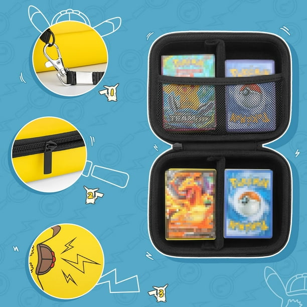 YINKE Étui de Transport Compatible Carte Pokémon, Porte-Classeur de Cartes,  Cadeaux pour Garçons Pouvant Contenir jusqu'à 720 Cartes, Boîte de  Rangement Portable, Housse de Voyage 
