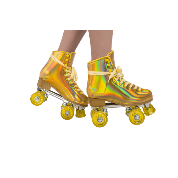 Gold Prisma Roller Skates